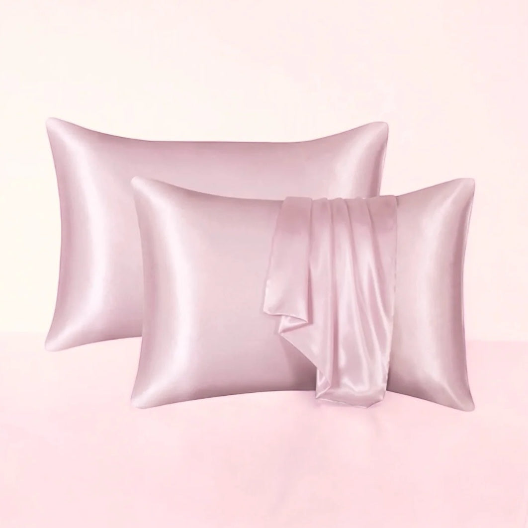 Blush Satin Pillow Cases